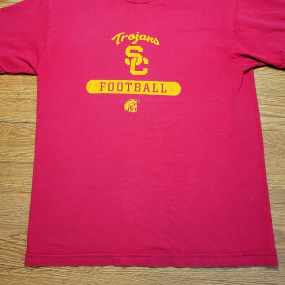 Vintage Men's USC Trojans Football T-Shirt Size Medium Made for USC - Picture 2 of 10